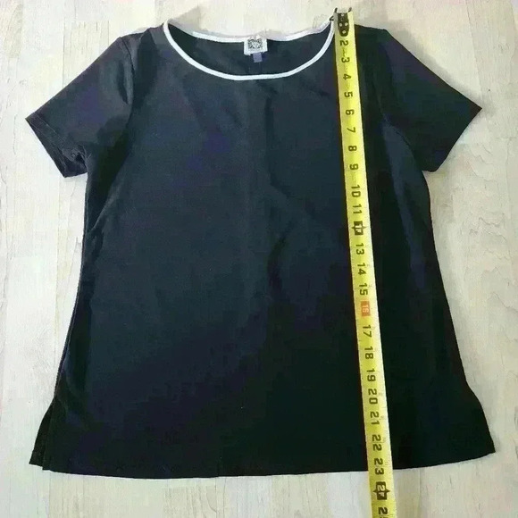 Anne Klein black top size small - Picture 3 of 6
